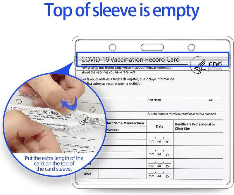 For Covid vaccine card protector